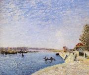 Alfred Sisley Saint-Mammes et les Bords du Loing oil